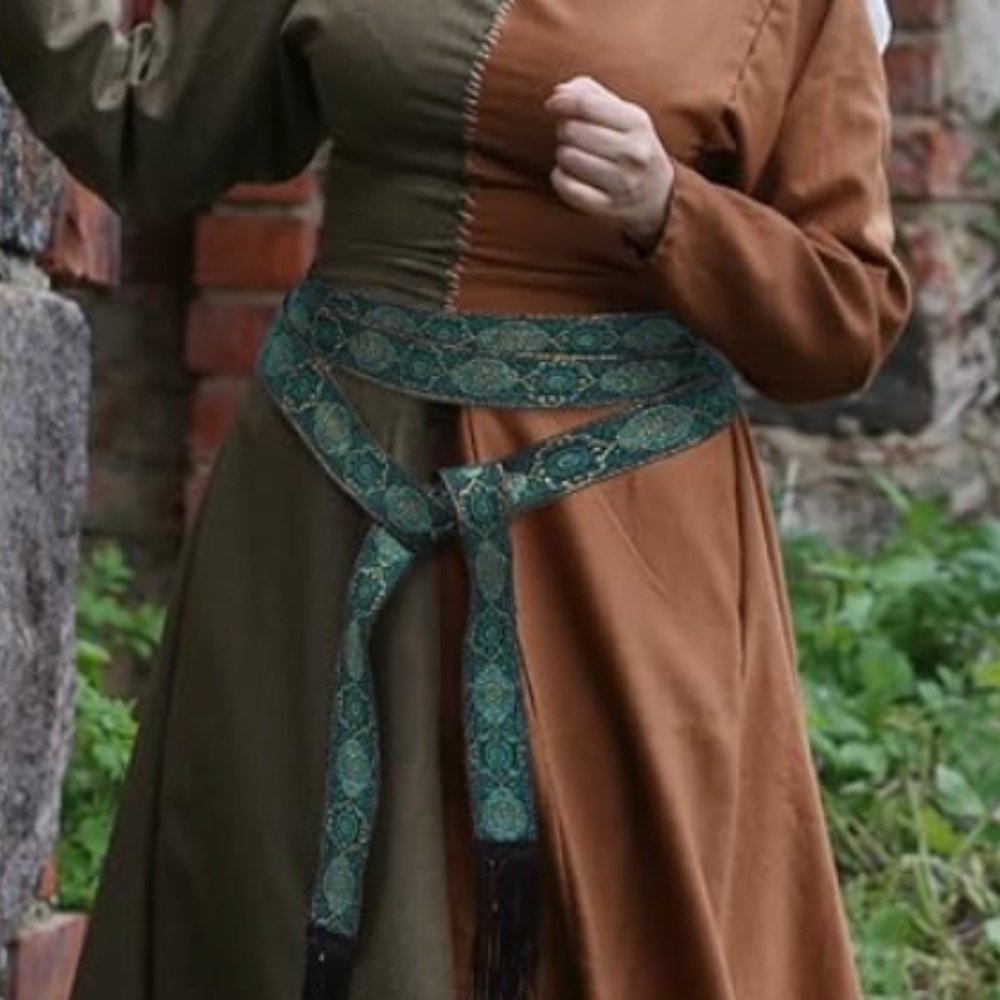 Moving soon!!New Medieval Vintage Waist Belt with Wave Trim Pirate Renaissance